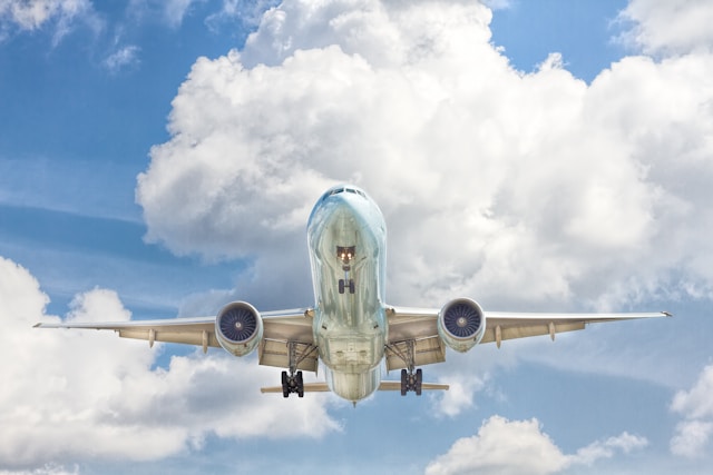 an image of a passenger airplane